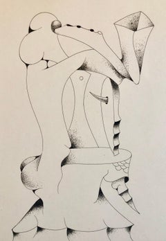 Latin American Abstract Surrealist Etching Engraving Hand Signed Edition of 10