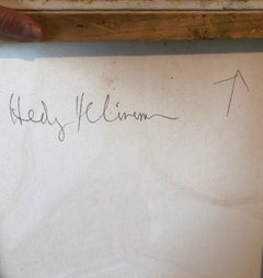 1970's Abstract Colorful Vibrant Nude Oil Painting Vintage Pop Art