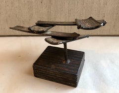 Retro 1970s Brutalist Welded Steel Sculpture George Kafka Chicago Modernist Artist