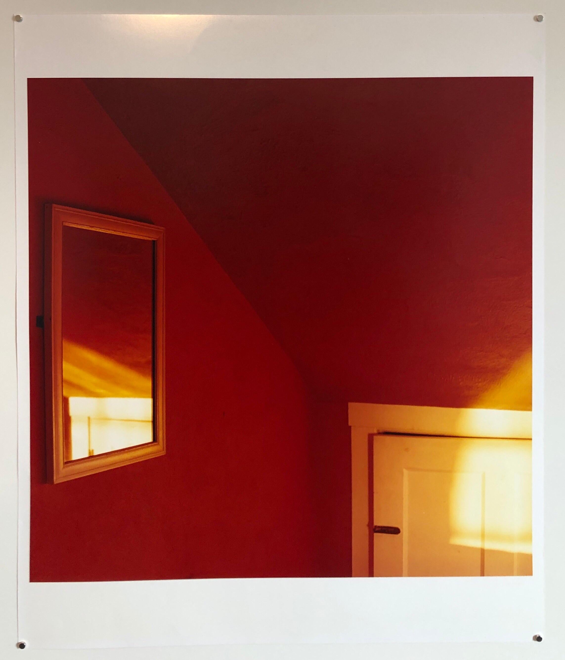Sunset in the Red Room Large Format Photo 24X20 Color Photograph Beach House RI 2