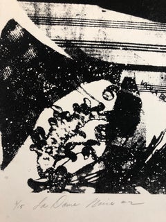 La Dame Noir (the Black Woman) African American Artist Viola Leak Woodcut Print