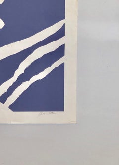 Motif (Purple), African American Artist Viola Leak Woodcut or Silkscreen Print