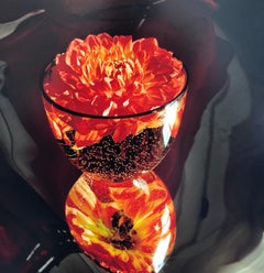 Floating, Flowers, Large Format Photo 24X20 Color Photograph Beach House