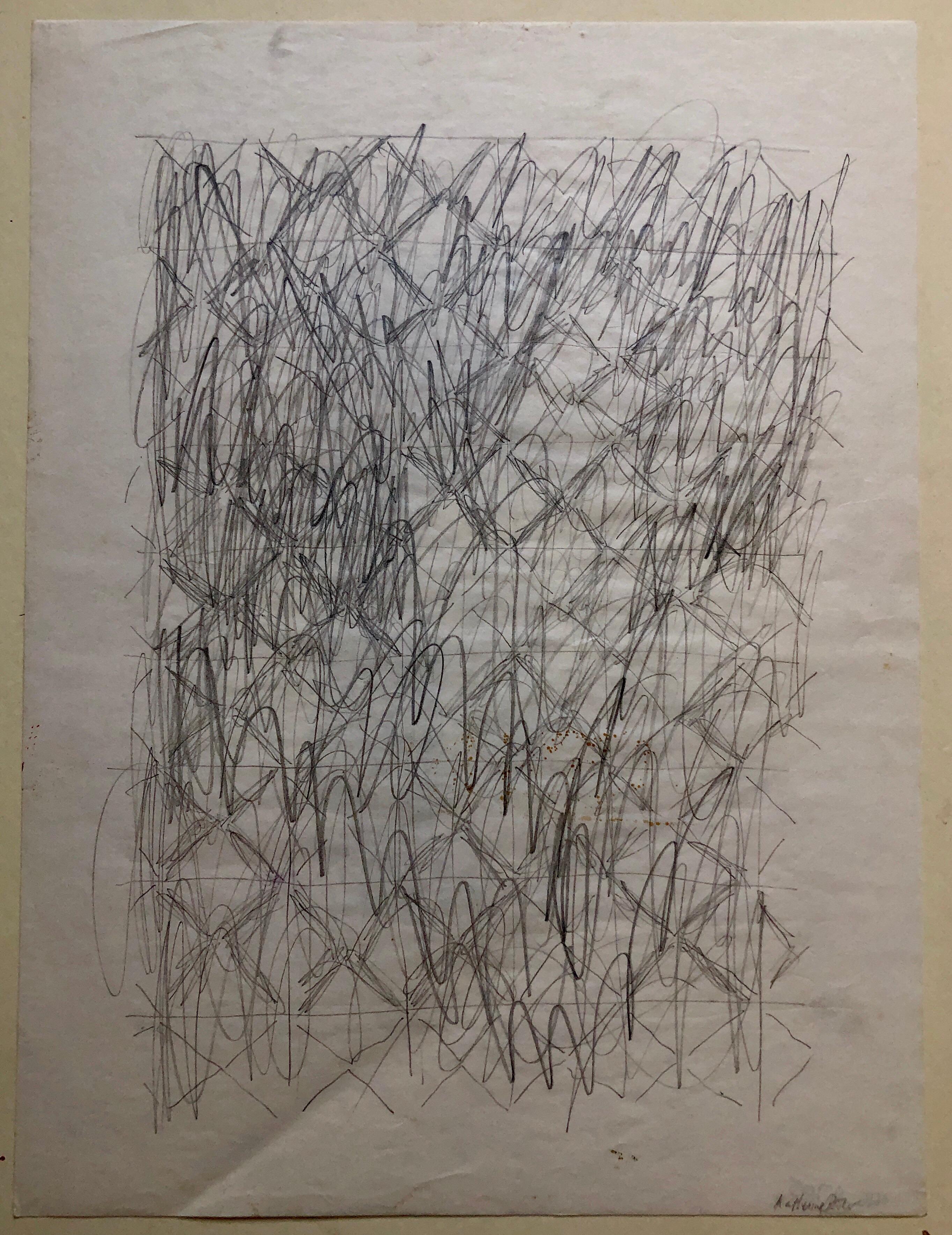 Abstract Expressionist Pencil Drawing Katherine Porter 5