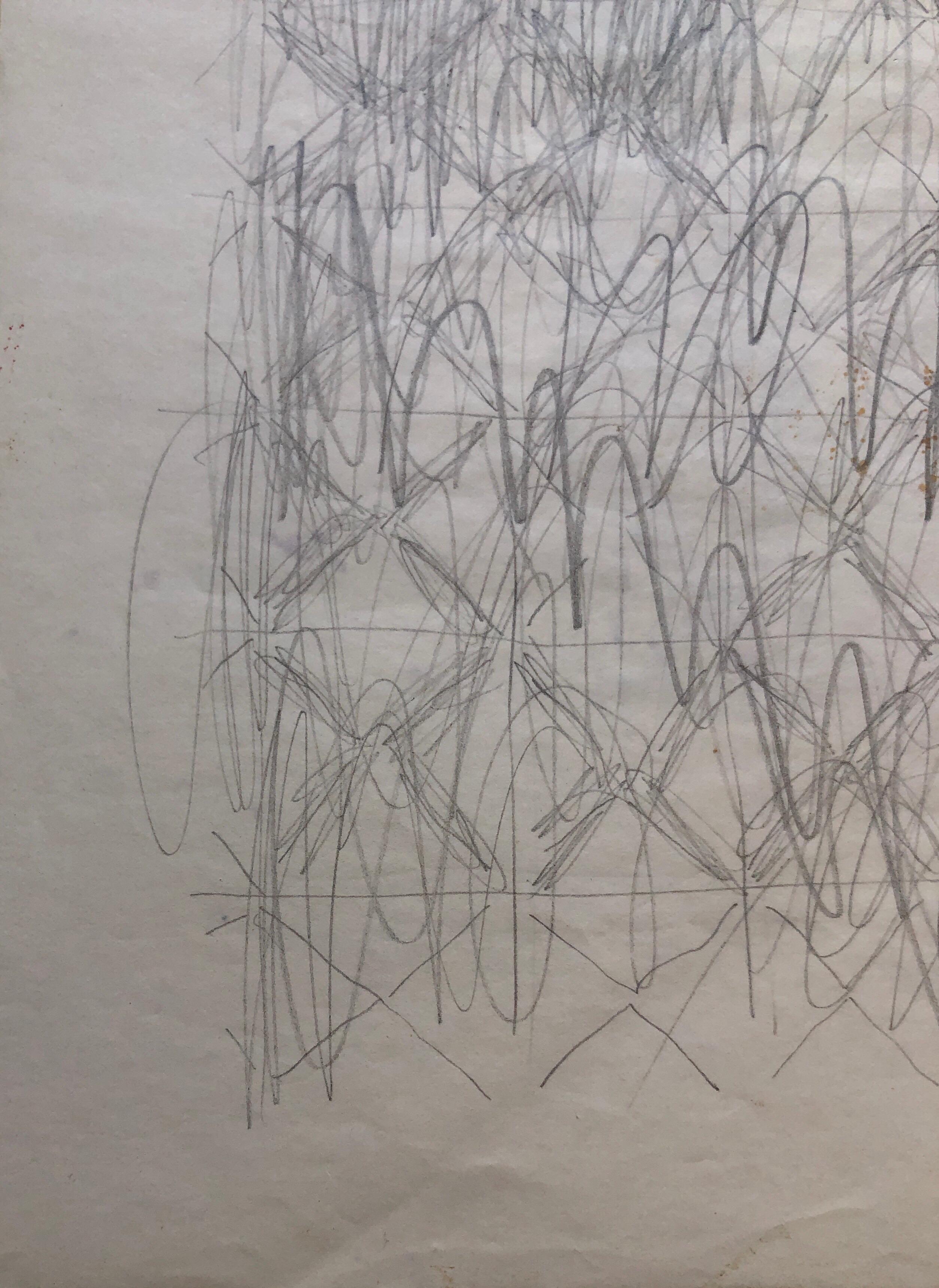 Abstract Expressionist Pencil Drawing Katherine Porter 3