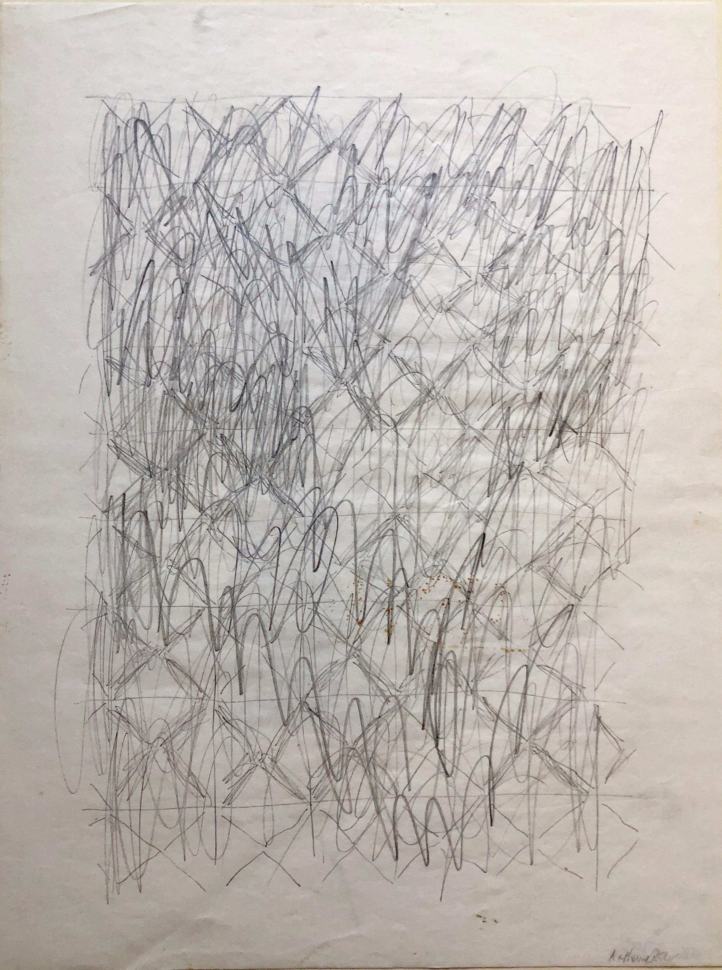 Abstract Expressionist Pencil Drawing Katherine Porter 4