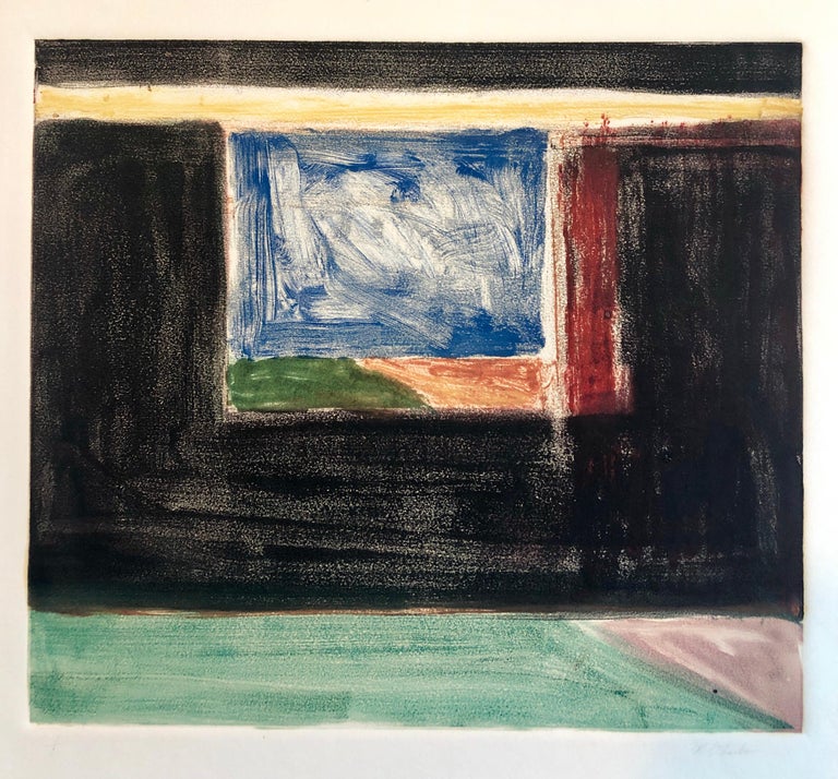 Abstract Pattern & Decoration Monoprint Monotype Painting Print Pierre Obando 1