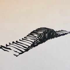 Edward Mayer Sculpture Abstract Modernist Lithograph Sketch Print "Glide" 2/10