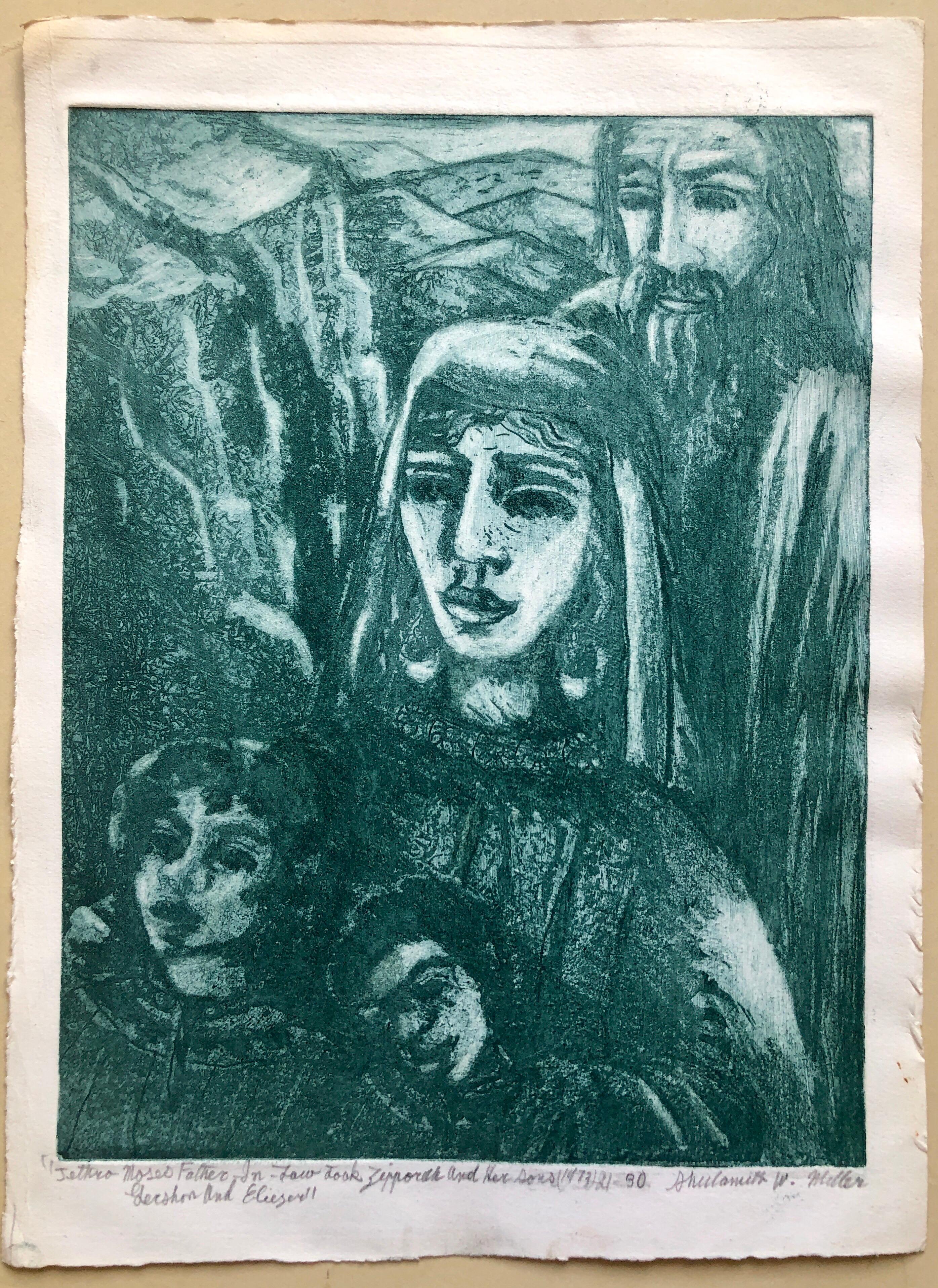 Etching hand signed and dated in English. Titled, 