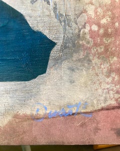 Large Brazilian Surrealist Still Life Pear Fruit Oil Painting Woman Artist