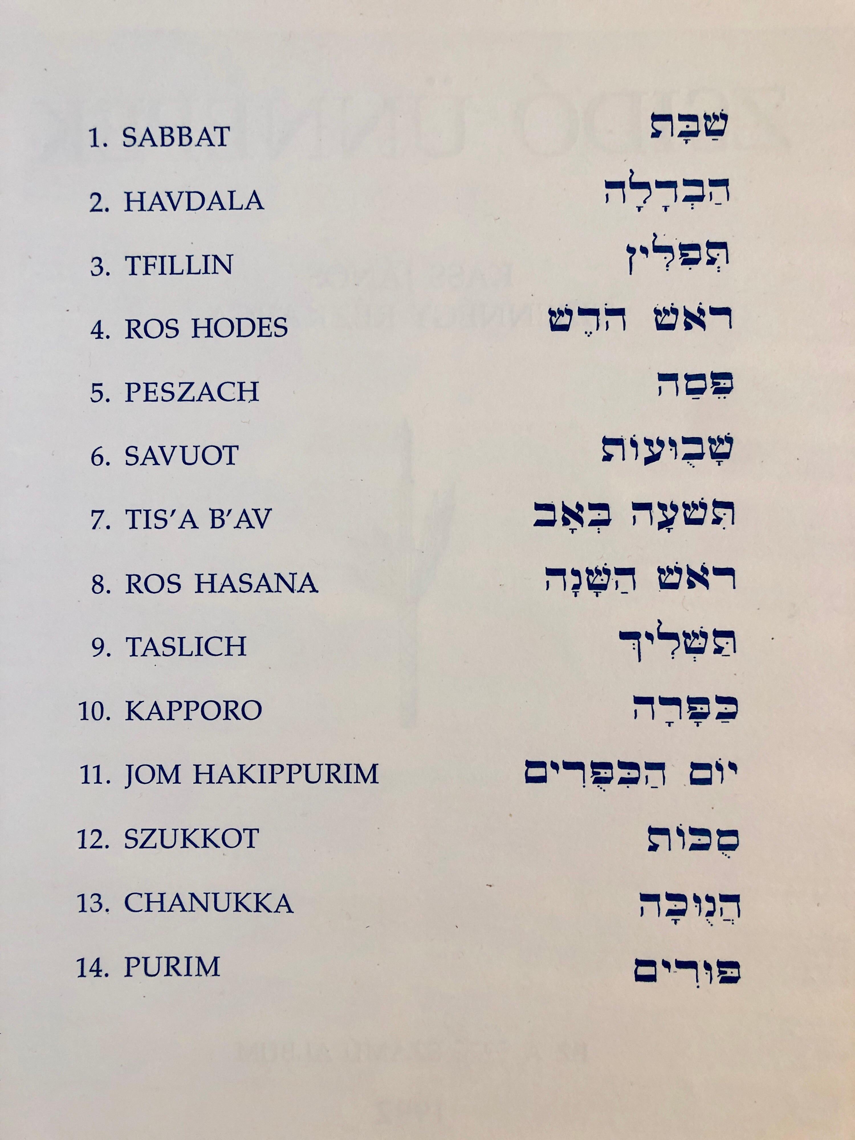 Kiddush, jüdischer Rabbi im Shabbat-Feast, modernistischer Judaica-Radierungsdruck, Ungar 1