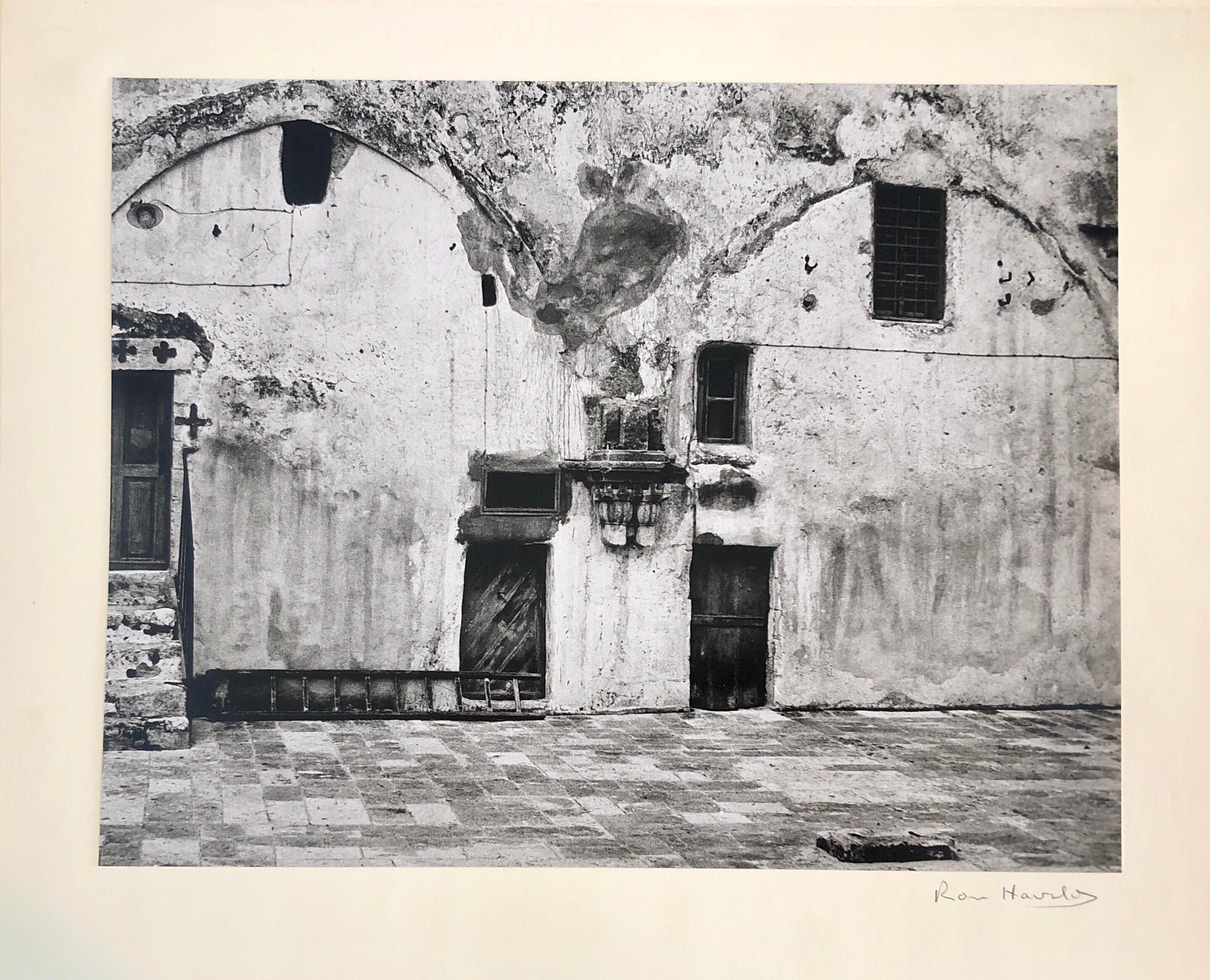 Vintage Silver Gelatin Photograph Wallscape, Jerusalem Architectural Photo For Sale 2