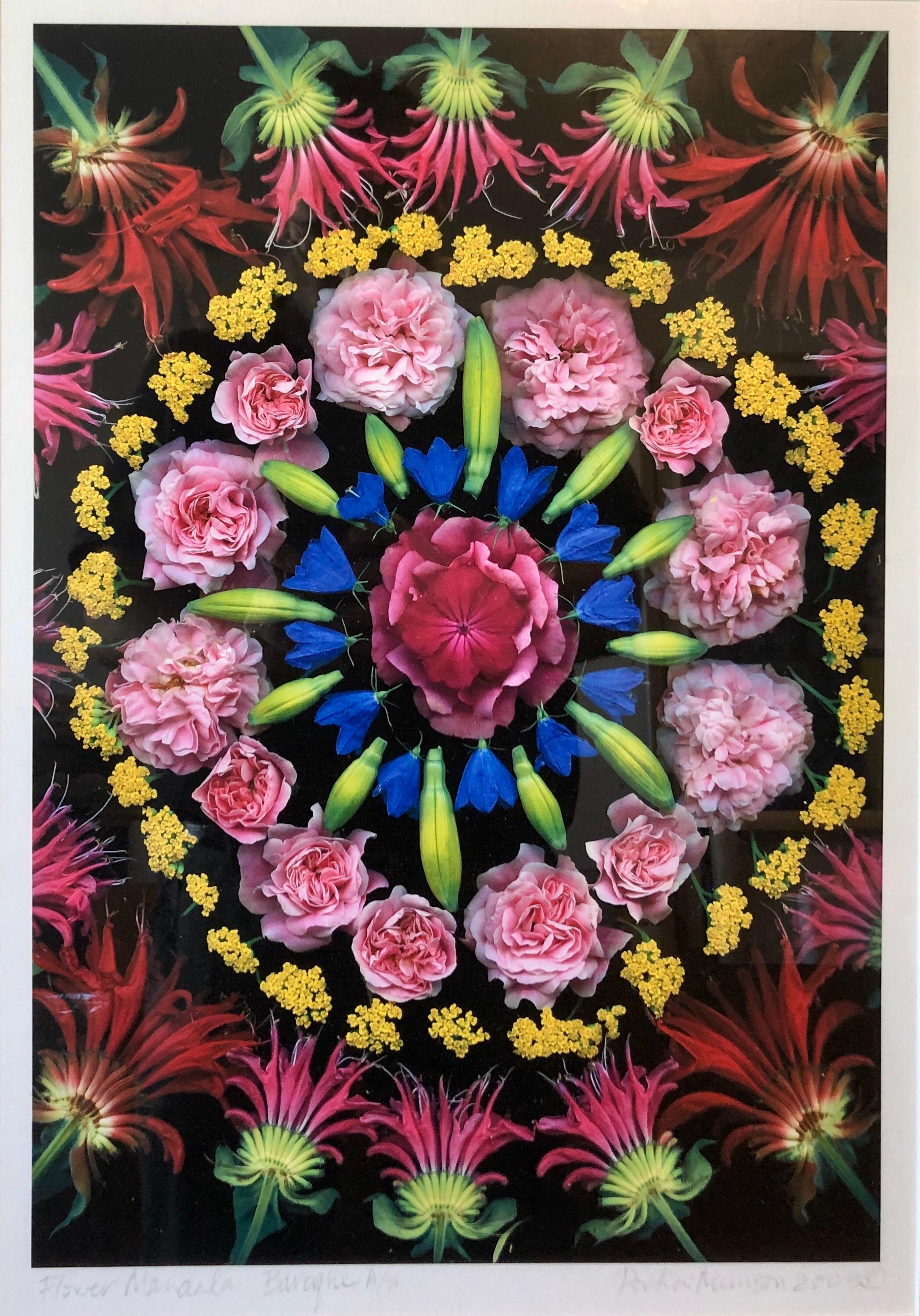 Portia Munson Still-Life Print - Flower Mandala Baroque Photo Contemporary Feminist Art Digital Photograph Print