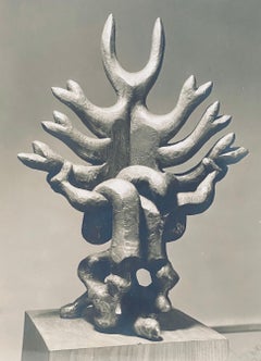 Vintage Silver Gelatin Photograph Jacques Lipchitz Bronze Sculpture Photo Signed
