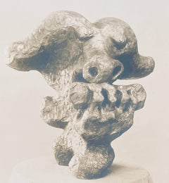 Photographie vintage en gélatine argentique de Jacques Lipchitz - Sculpture en bronze signée