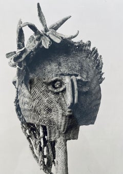 Vintage Silver Gelatin Photograph Jacques Lipchitz Bronze Sculpture Photo Signed