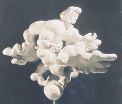 Vintage Silver Gelatin Photograph Jacques Lipchitz Bronze Sculpture Photo Signed