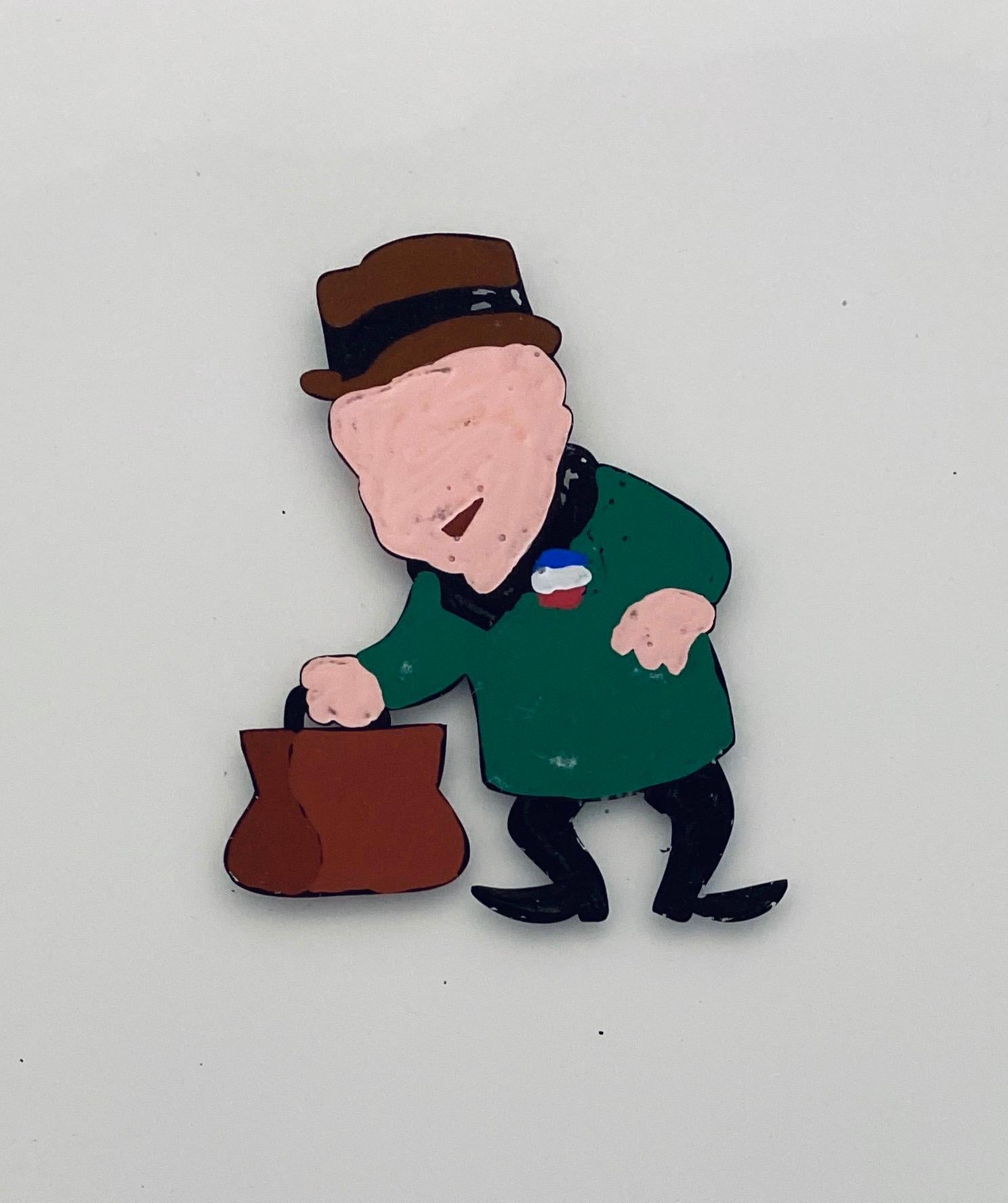 Mr. Magoo Original Vintage Animation Cel Hand Drawing Painting For Sale 1