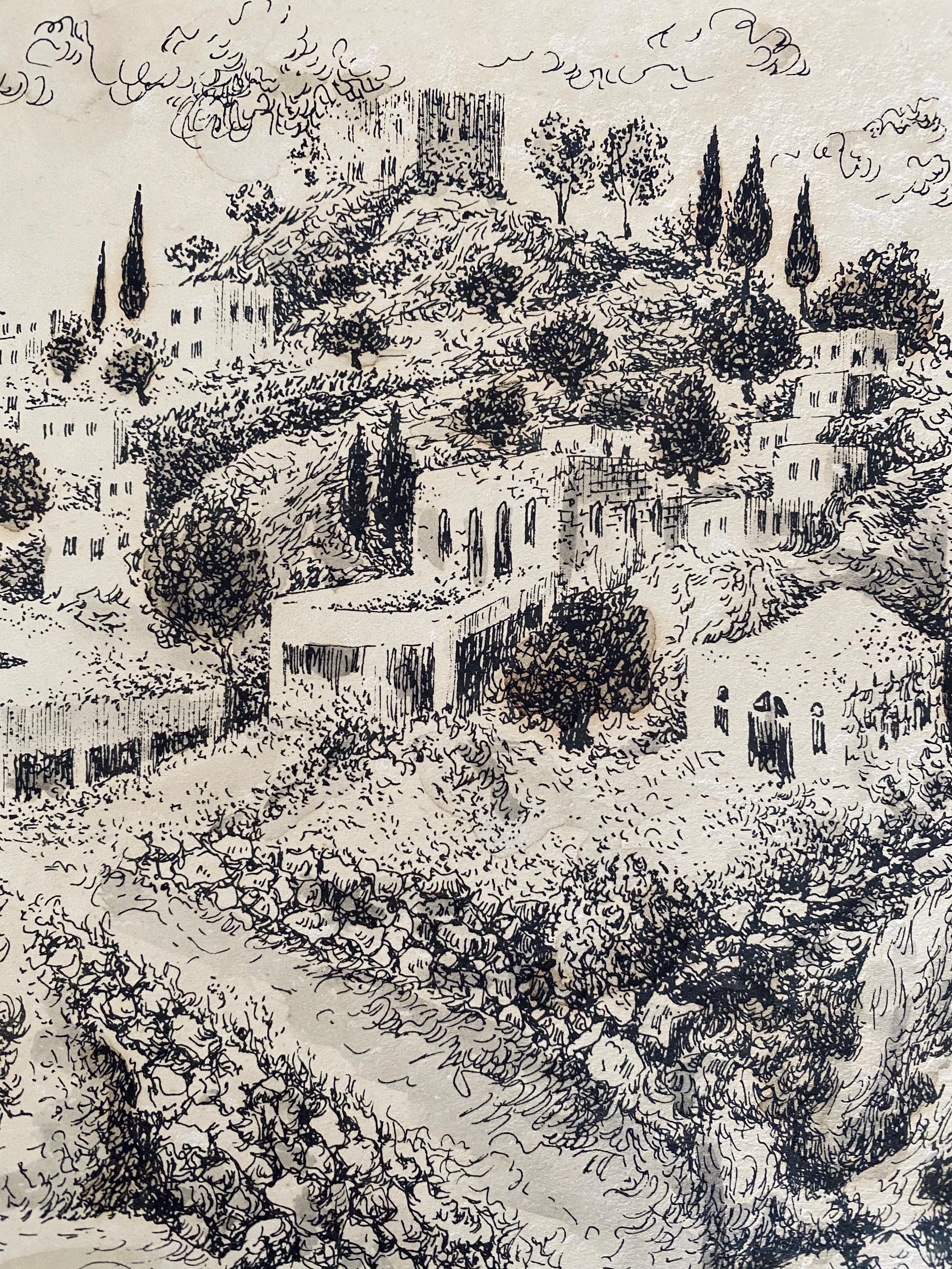 watercolor lithograph
