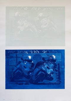 Israeli Abstract Modernist Aquatint Screenprint Color Photo-Etching