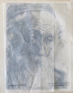 German Artist Impressionist Etching Judaica Jewish Rabbi Bezalel School