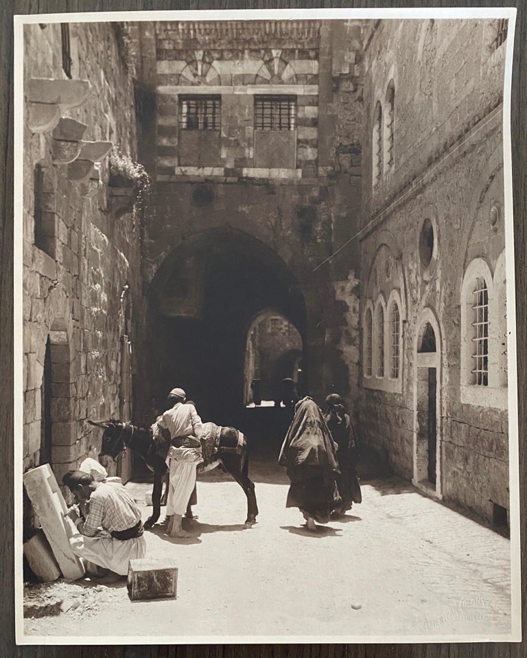 Vintage Large Albumen Photo Jerusalem - House Of The 