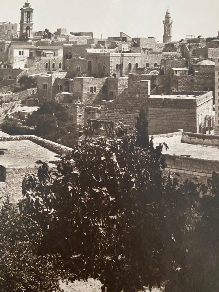 Vintage Large Albumen Photo Jerusalem Landscape  For Sale 1