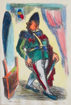 Expressionistische handsignierte Lithographie - Benjamin Kopman
