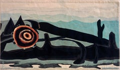 Handmade Wool Tapestry American Abstract Modernist Arthur Dove Aubusson Style