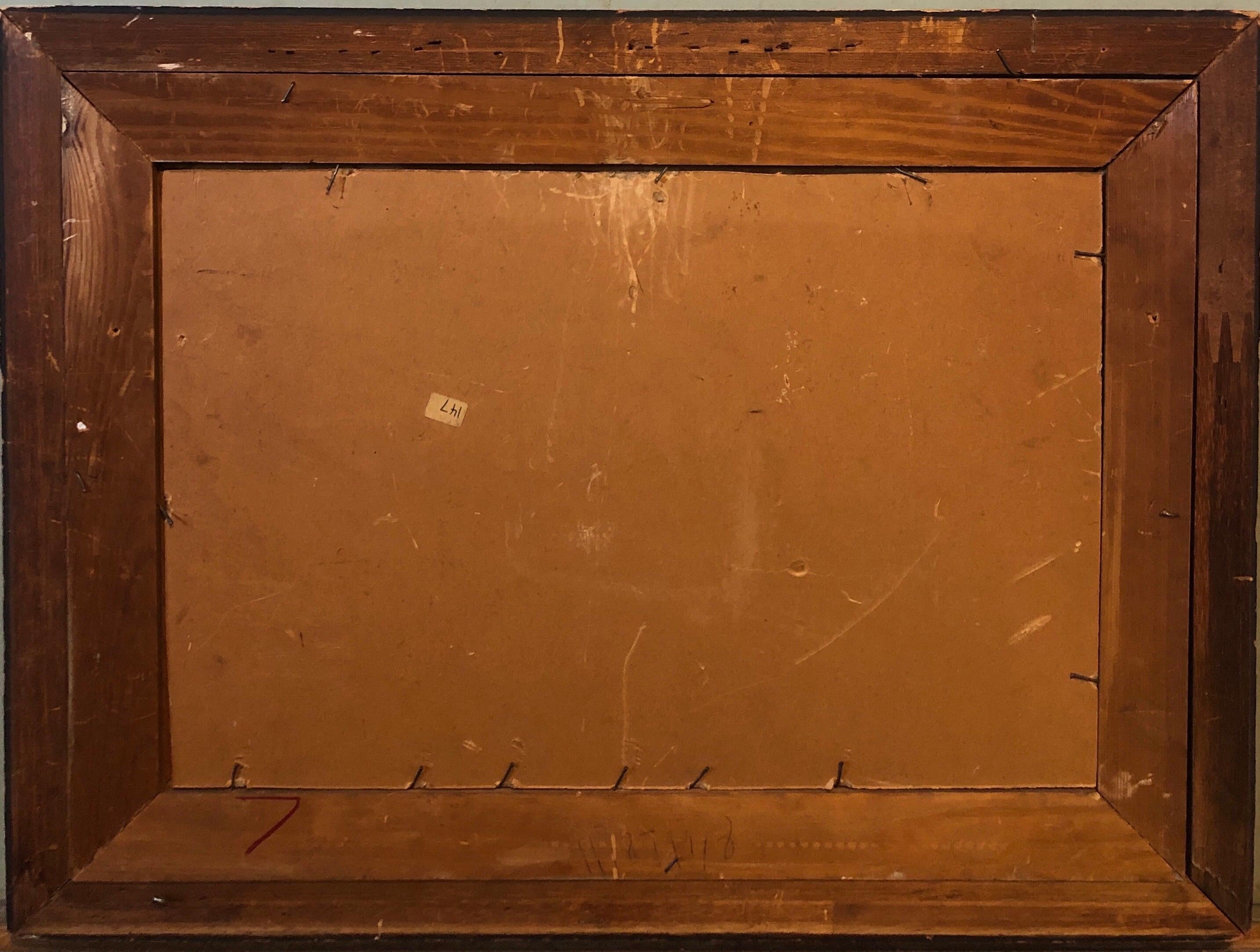 New York School Abstract Expressionist Oil Painting Italian American G. Napoli 3