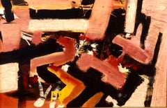 École de New York Expressionniste abstrait Peinture à l'huile Italo-américaine G. Napoli