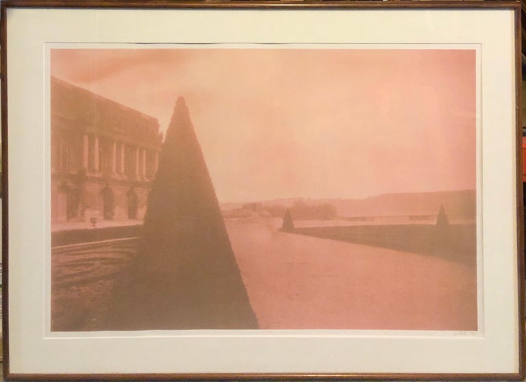 David Aschkenas Still-Life Photograph - Large Vintage Photograph Polaroid Transfer Photo Print Gardens Versailles Paris