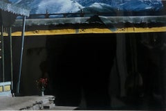 cibachrome photograph Vintage Photograph Cibachrome Jokang Rooftop Tibet Jokhang Color Photo Print