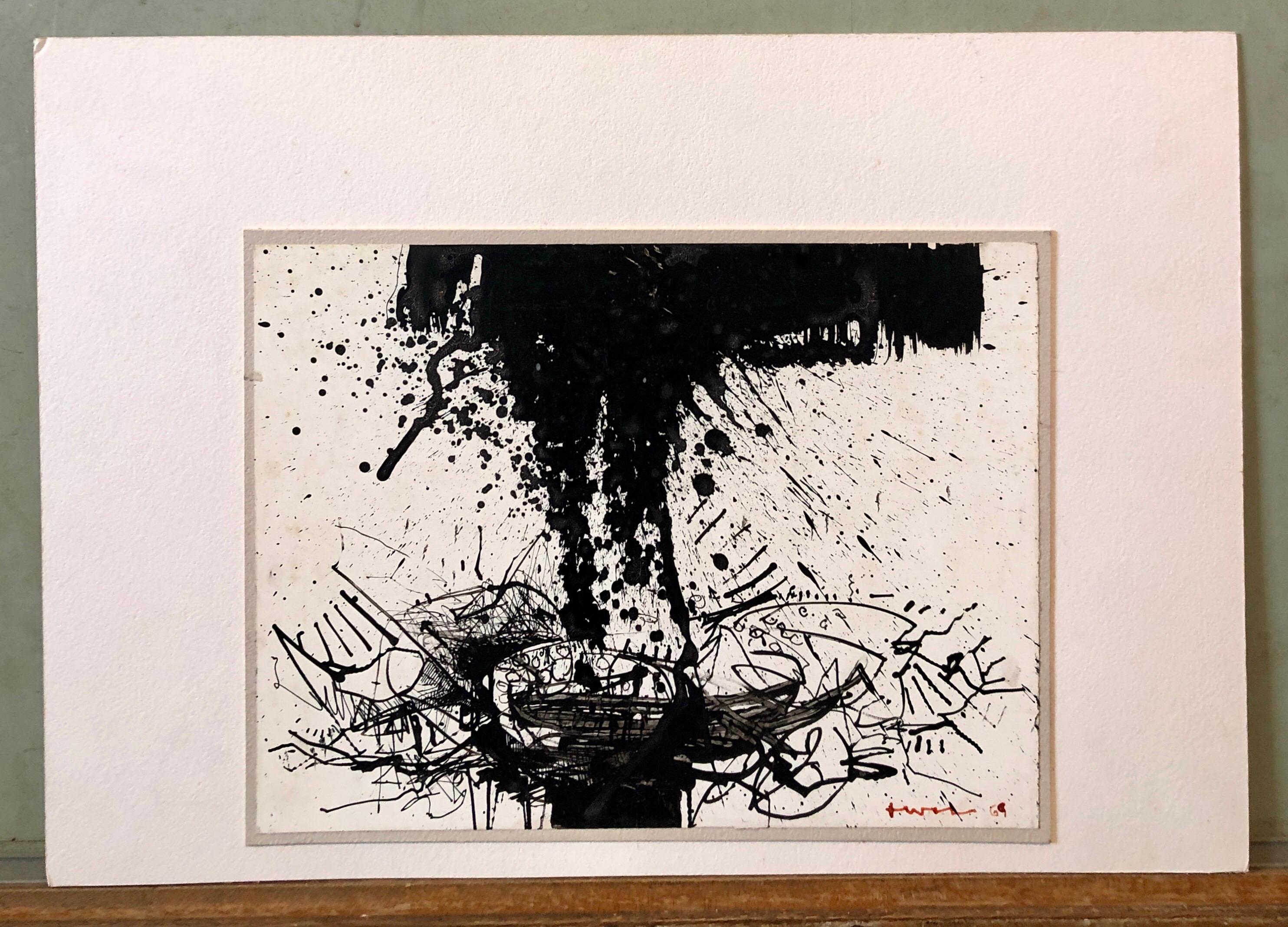 Dessin expressionniste abstrait en vente 5