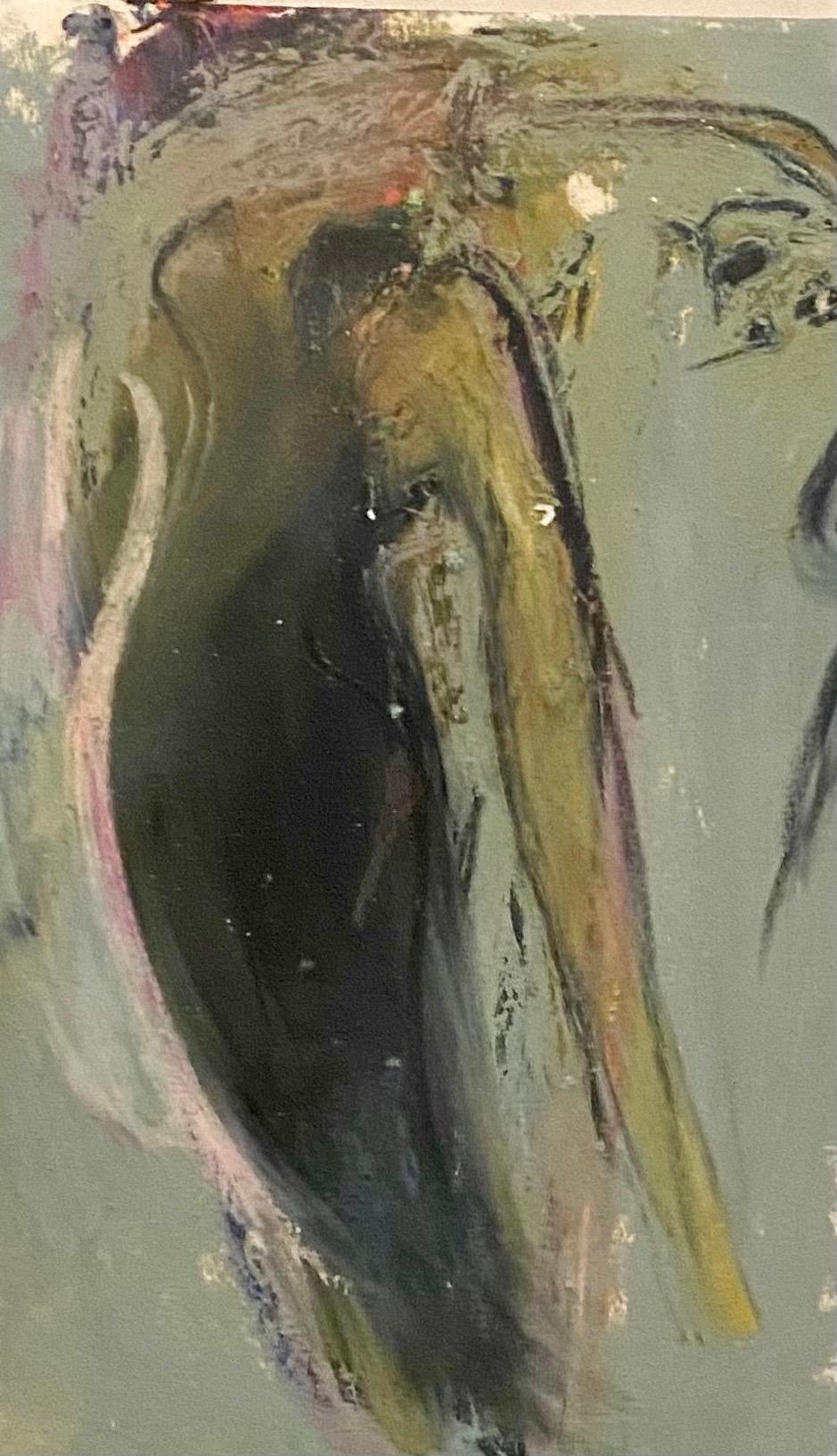 Junge Wilde, néo-expressionniste allemand, peinture abstraite à la gouache signée à la main - Néo-expressionnisme Painting par Elvira Bach