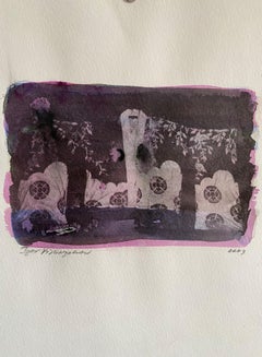 Photographie d'art post-soviétique russe d'Avant Garde Mixed Media Photo au bichromate de gomme
