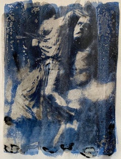 Post Soviet Russian Avant Garde Photograph Mixed Media Gum Arabic Photo Painting