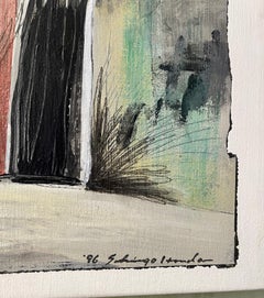 Japanese Hawaiian Zen Master Abstract Expressionist Oil Painting Mono-Ha Artist