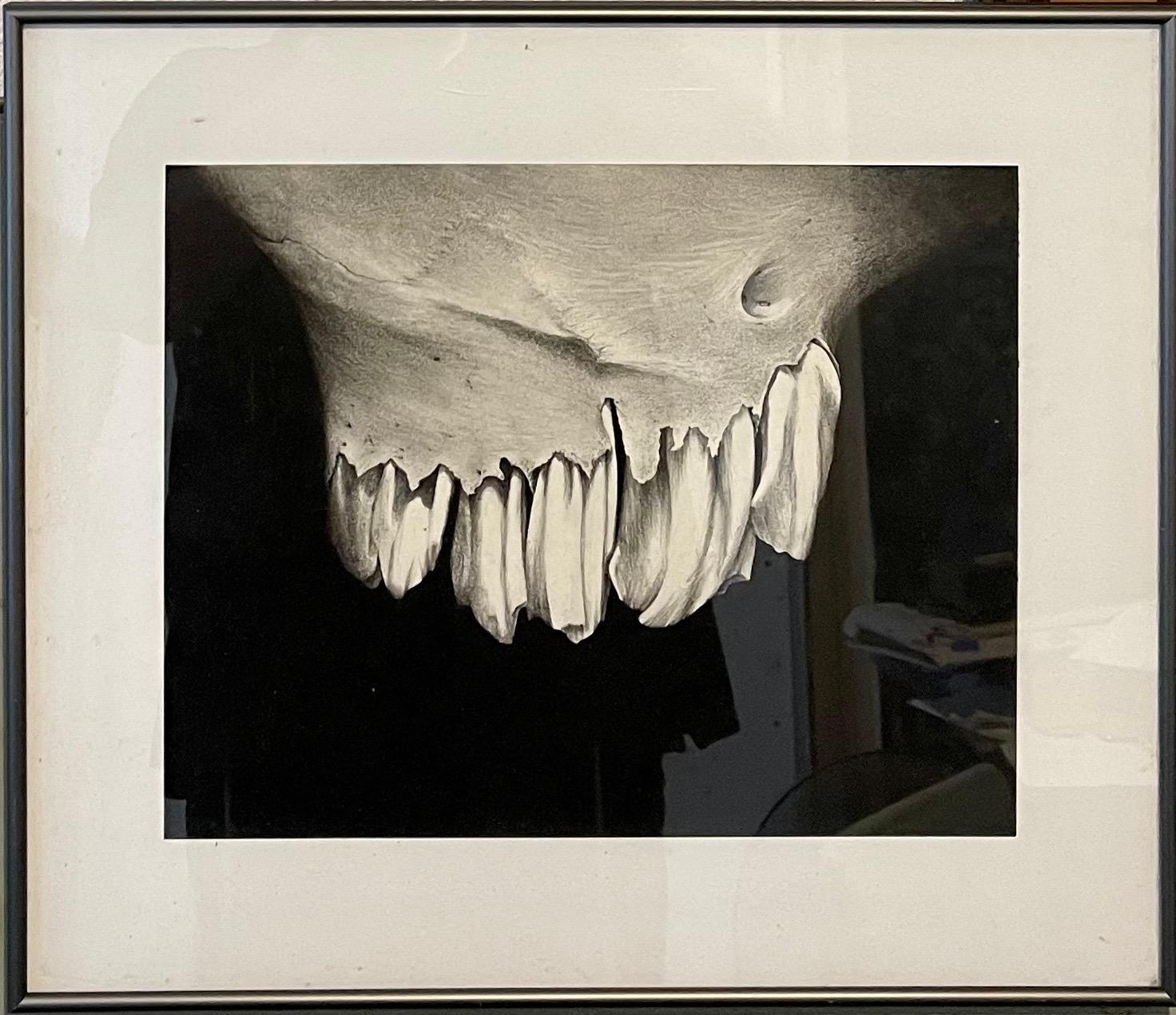 Erica Child Prud’homme Figurative Art – Zeichenkohle Zeichnung Abstrakte Teeth Bone Erica Child Prudhomme Amerikanische Frau Künstlerin