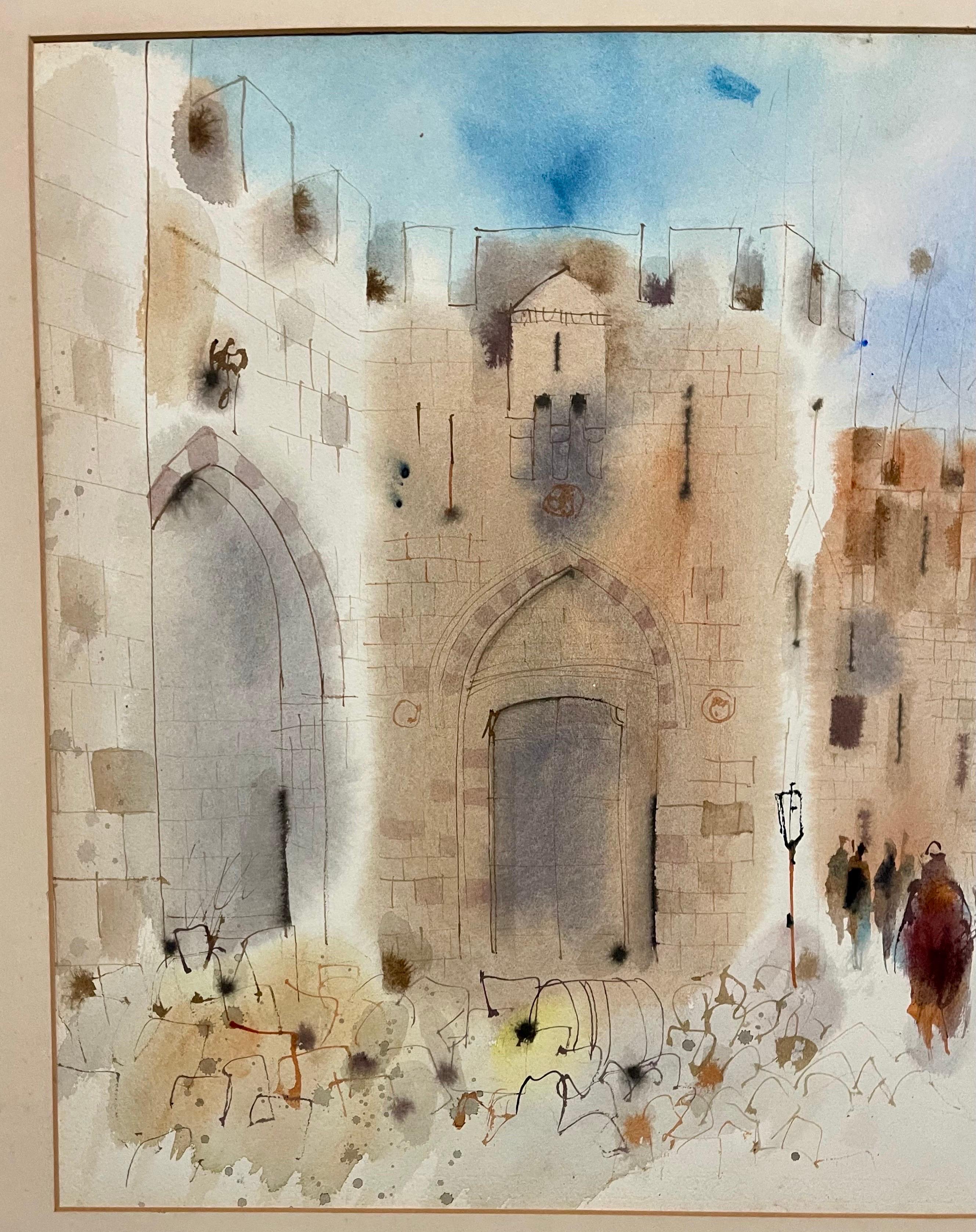 jerusalem watercolor