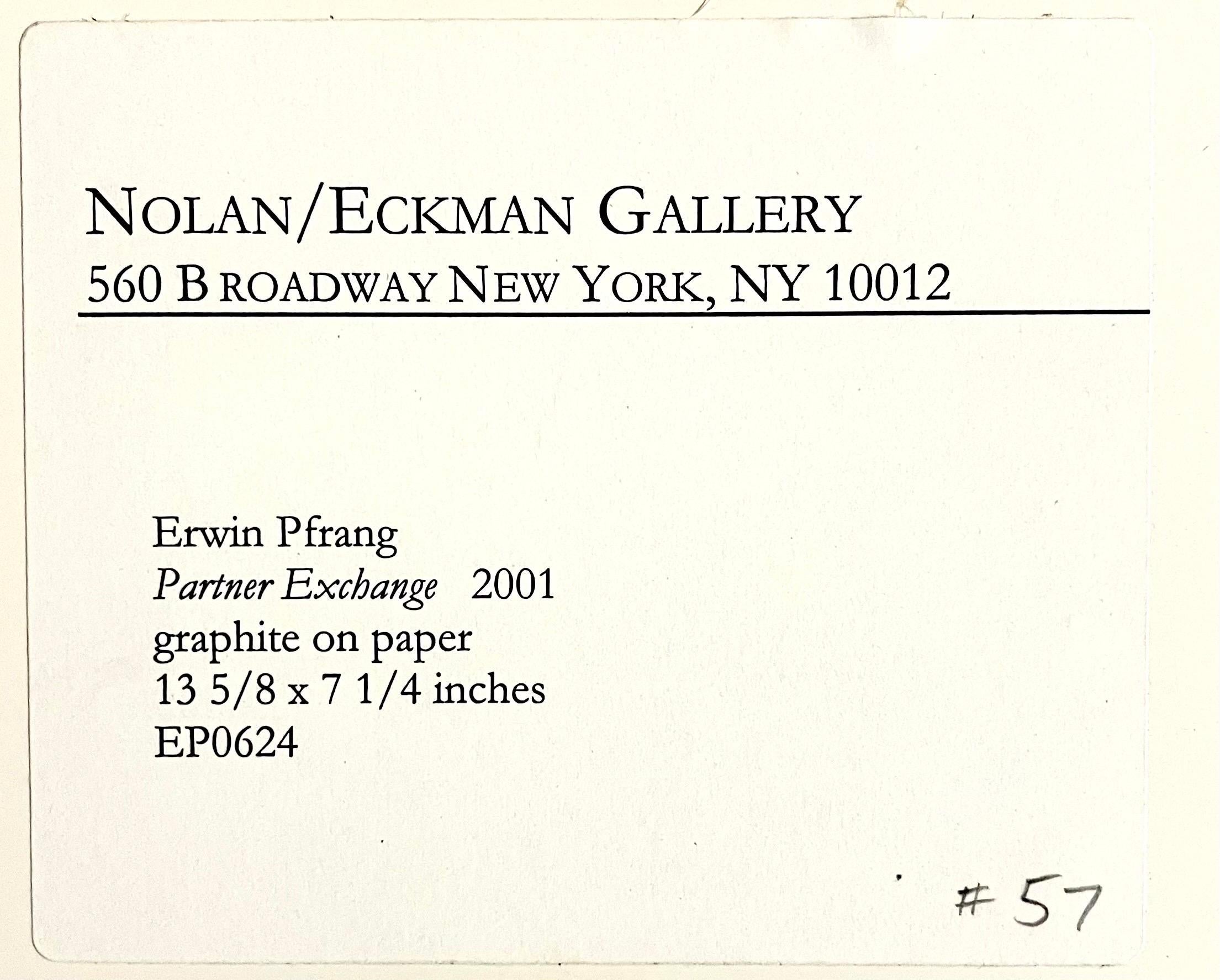 German Neo Expressionist Graphite Drawing Erwin Pfrang Nolan Eckman Gallery NYC For Sale 2