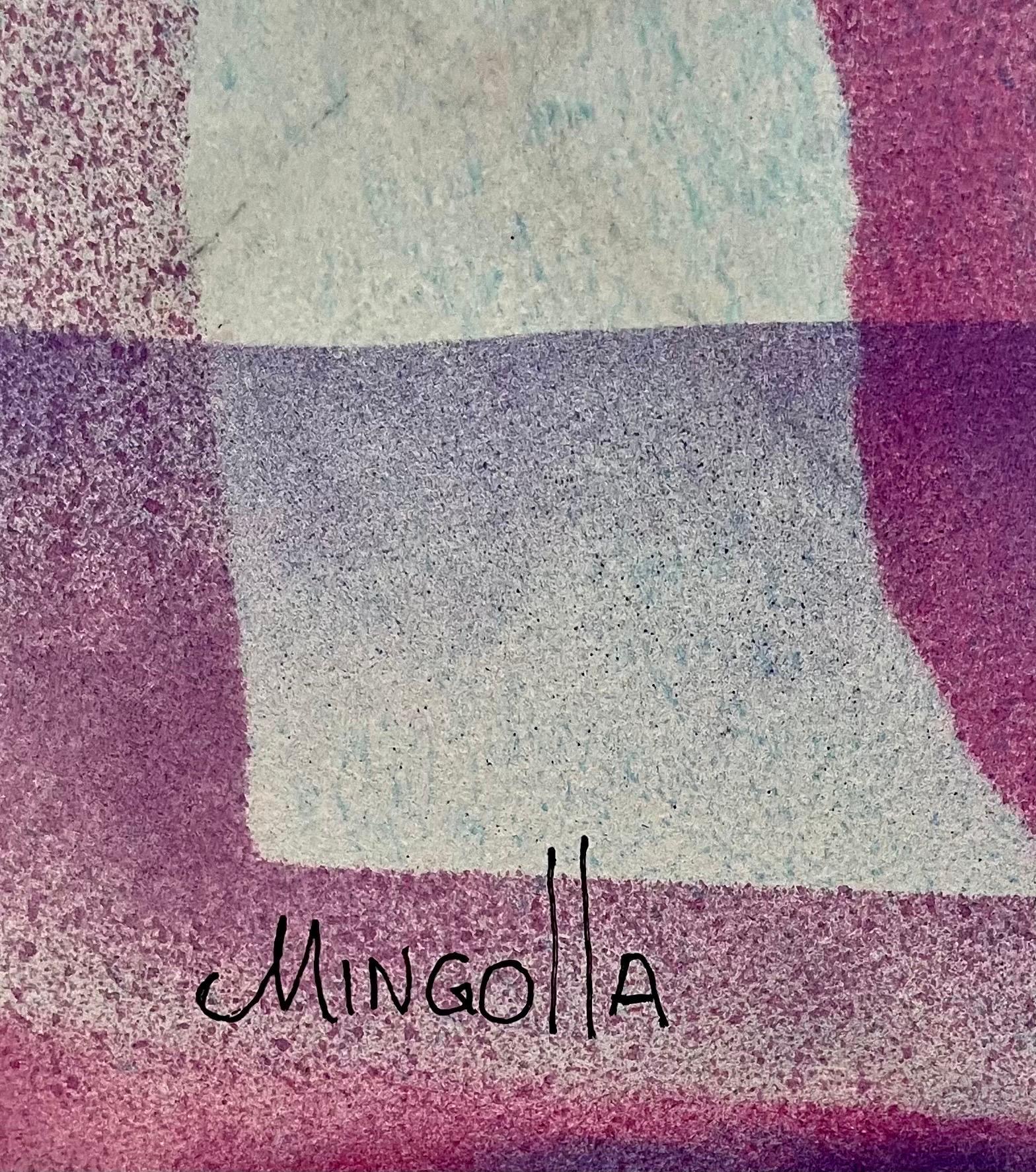 Großes abstrakt-expressionistisches Aquarell-Farbfeldgemälde im Stil von Paul Jenkins – Painting von Dom Mingolla