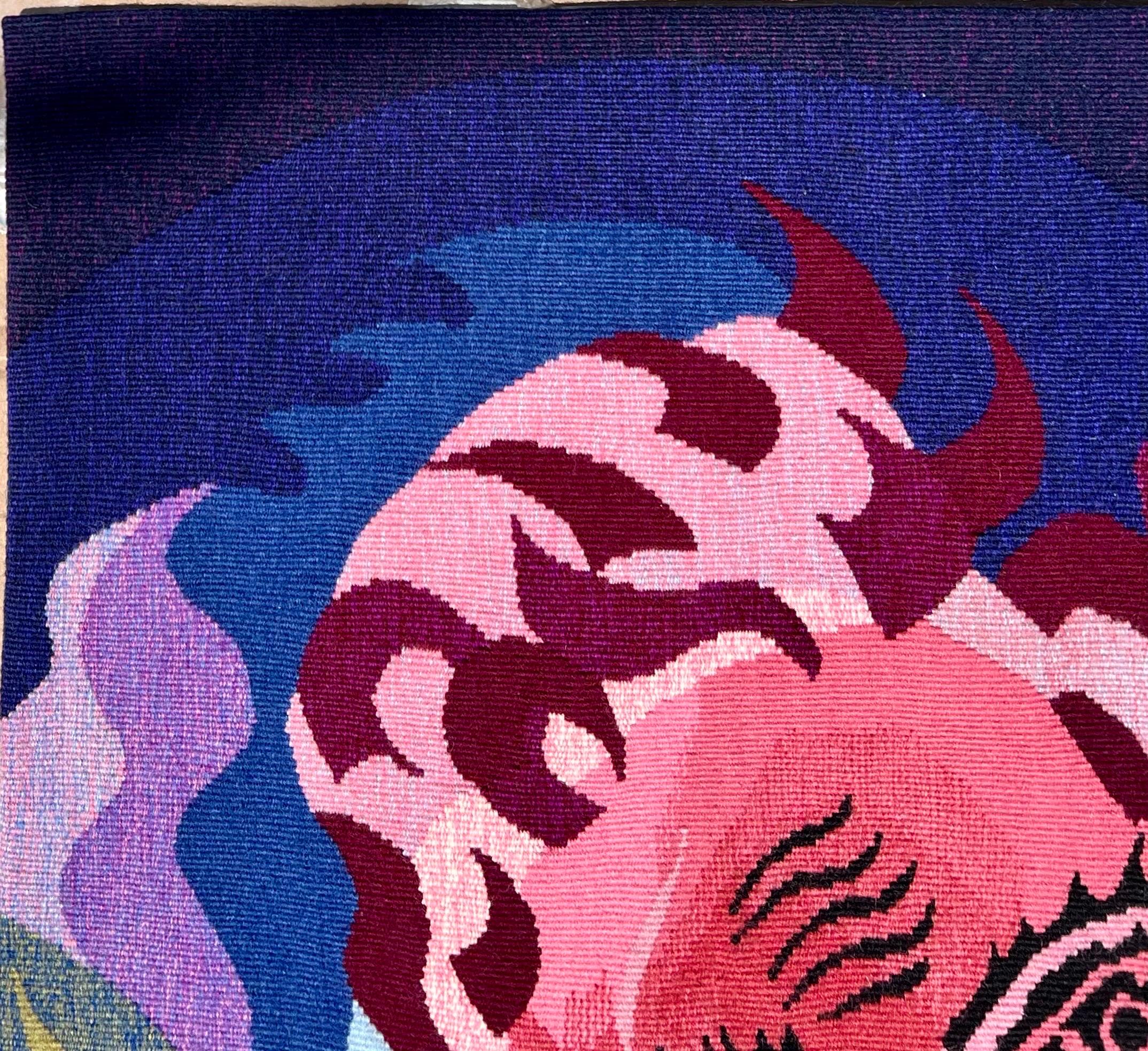 Reuven Rubin Israeli Aubusson Wool Tapestry Judaica George Goldstein Jerusalem 1