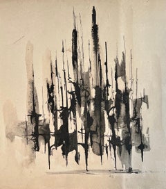 Pintura Expresionista Abstracta Acuarela Escultura Mujer Artista Judith Brown