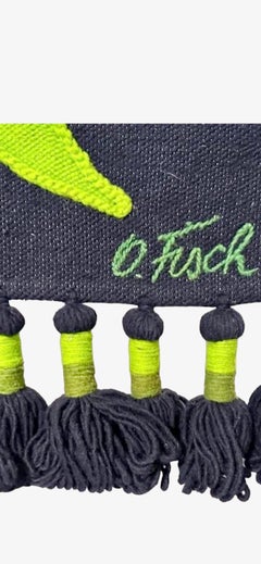 Vintage Handwoven Tapestry Wool Folk Art Rug Weaving Wall Hanging Olga Fisch