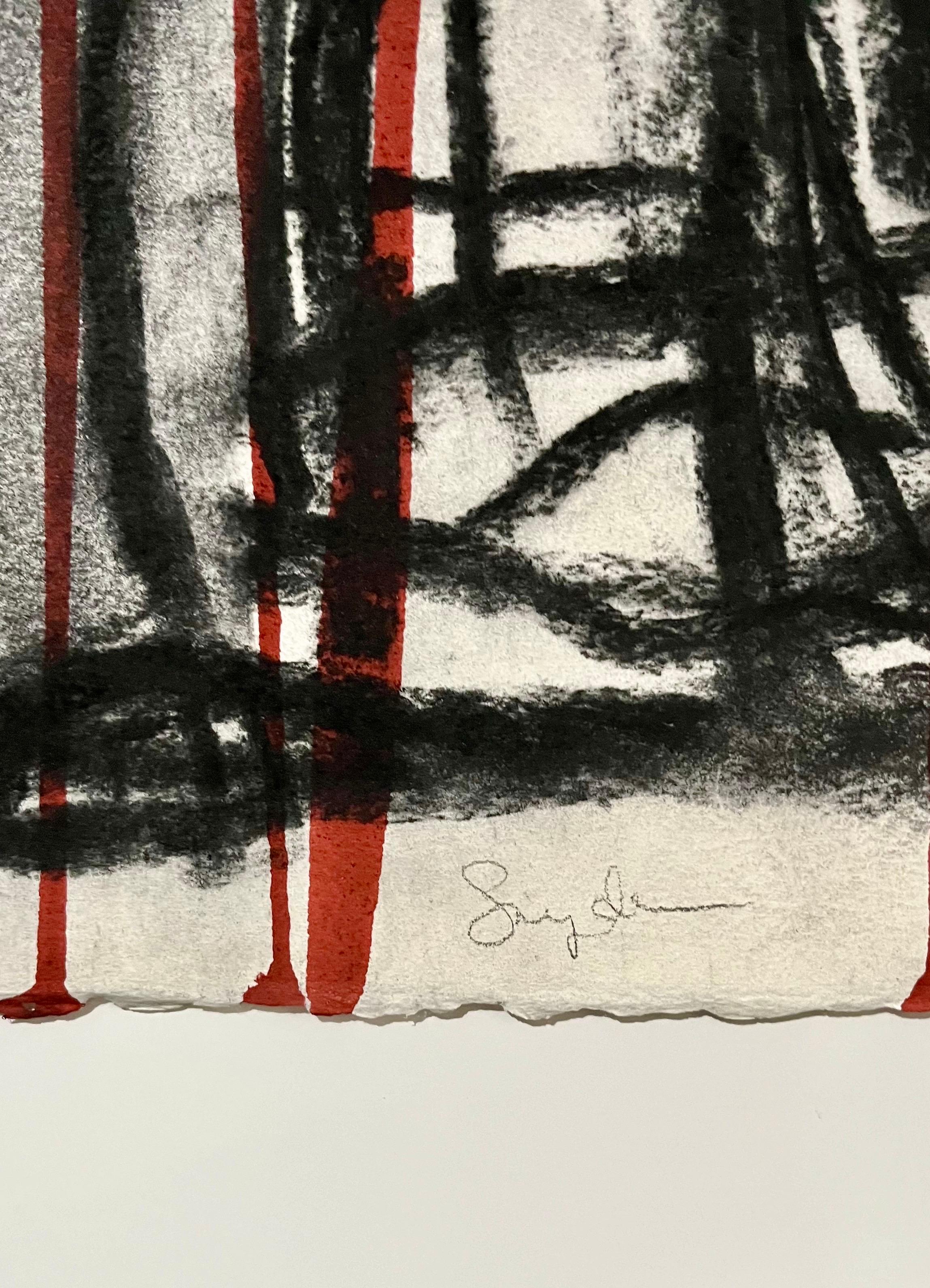 Peinture expressionniste abstraite et audacieuse des techniques mixtes Richard Snyder NYC Art en vente 2