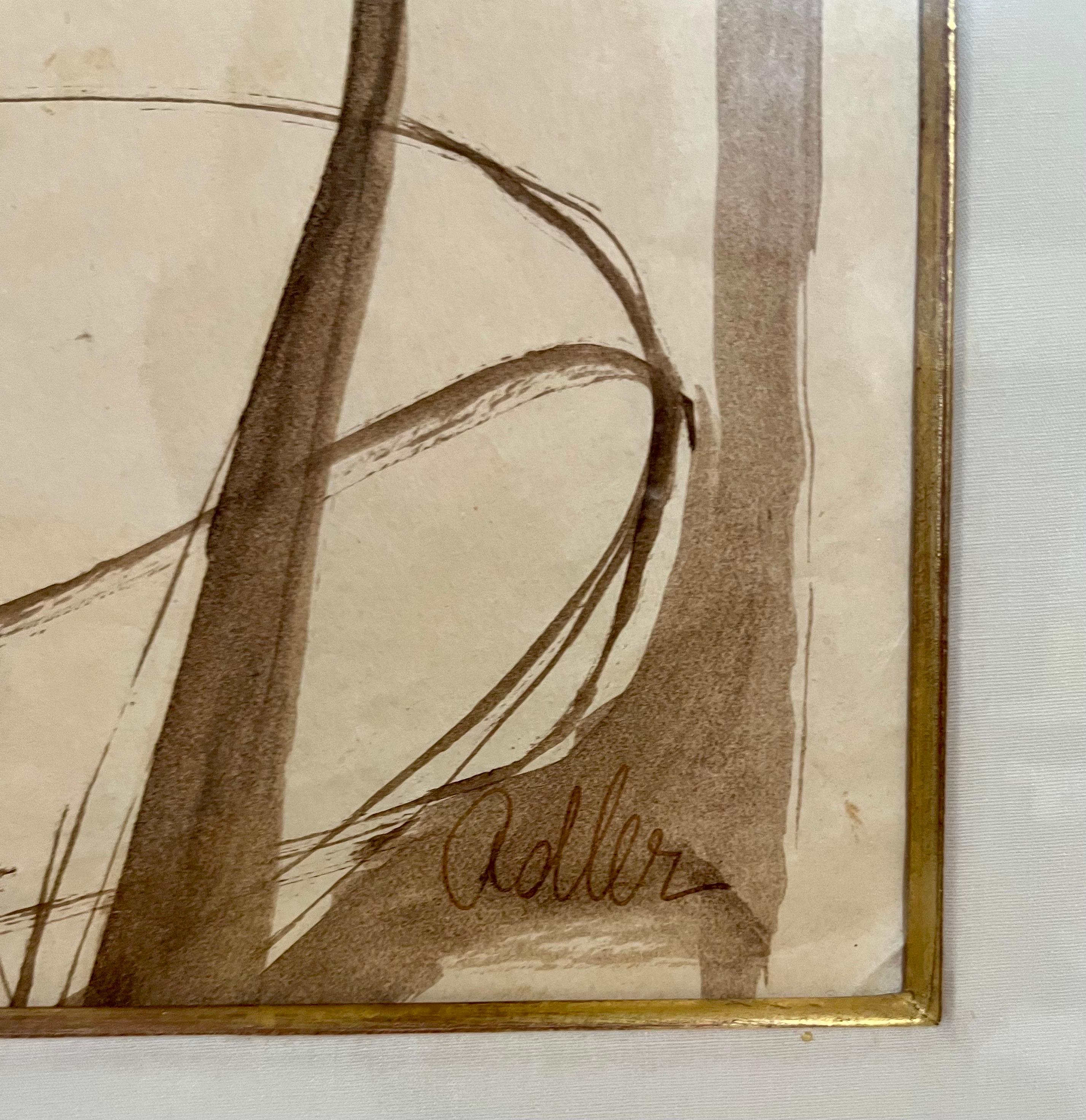 Dessin moderniste de Jankel Adler pour l'École de Paris en vente 4