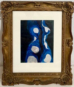 Albert Kotin Abstract Expressionist Painting Nude Biomorphic Figure WPA Artist