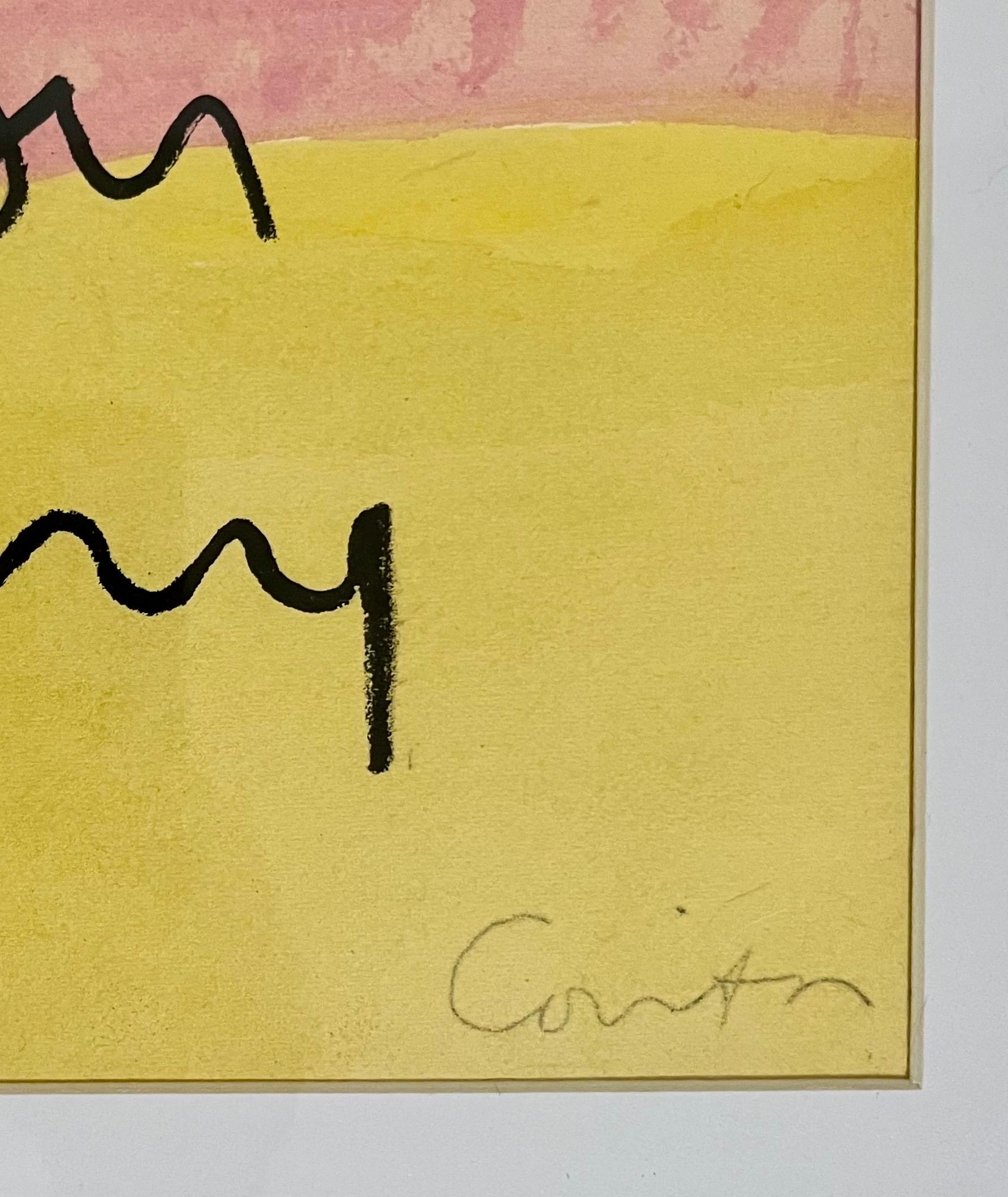 Rara Pintura Acuarela Original Sister Corita Kent Pop Art 