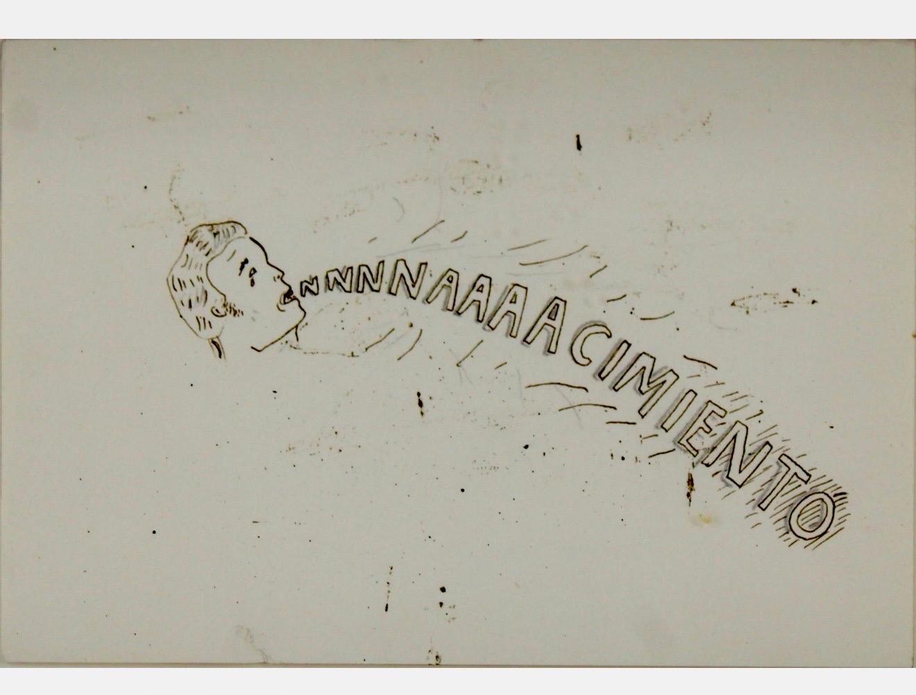 Art latino-américain Dessin à l'encre Mario Perez Nachimiento Argentine Moderniste en vente 1